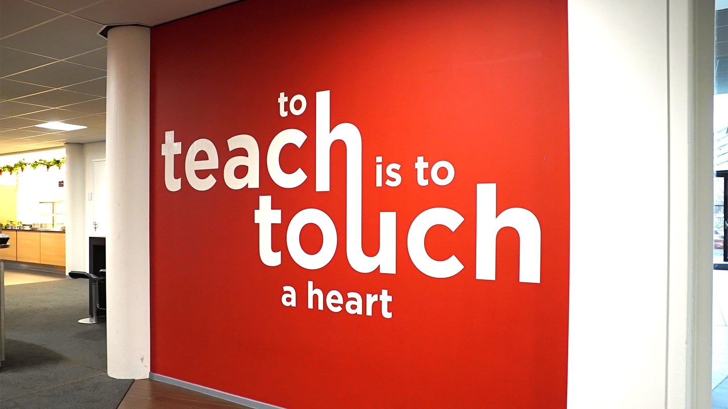 To teach is to touch a heart